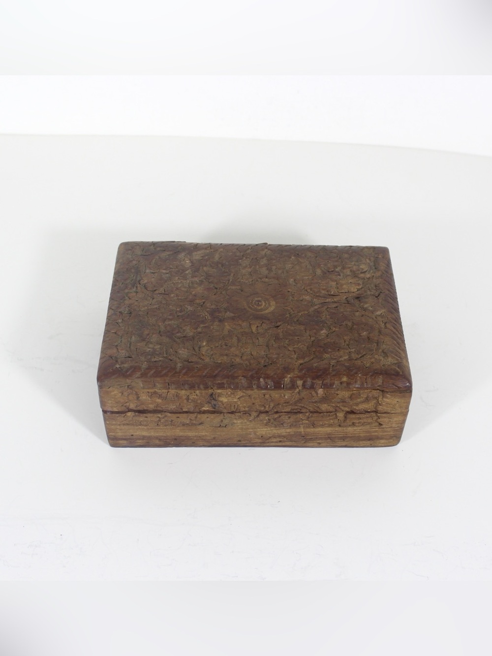 Vintage Carved Wood Box